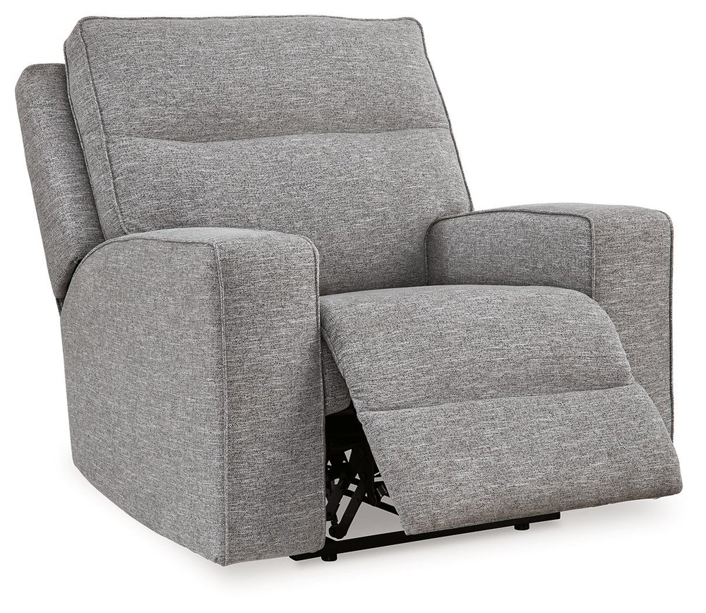 Biscoe - Reclinable eléctrico / Reposacabezas ajustable - Peltre