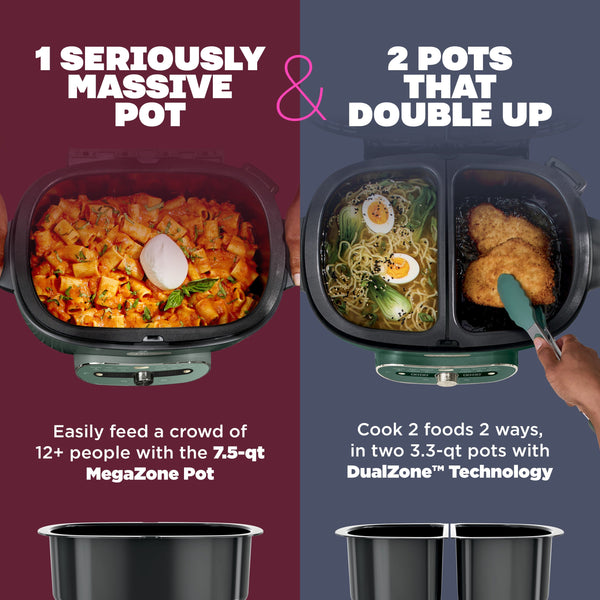 Ninja - MultiPot XL 12-in-1 DualZone Multicooker - Vista Green