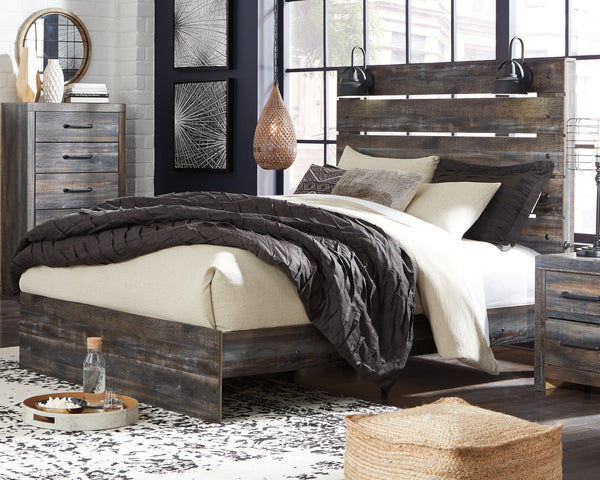 Drystan - Panel Bed #queen #none