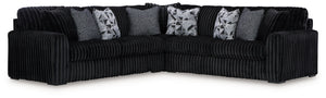 Midnight-Madness - Sectional Set #4pc.-3-piecesectional,ottoman