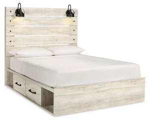 Cambeck - Panel Bed #queen #4drawers