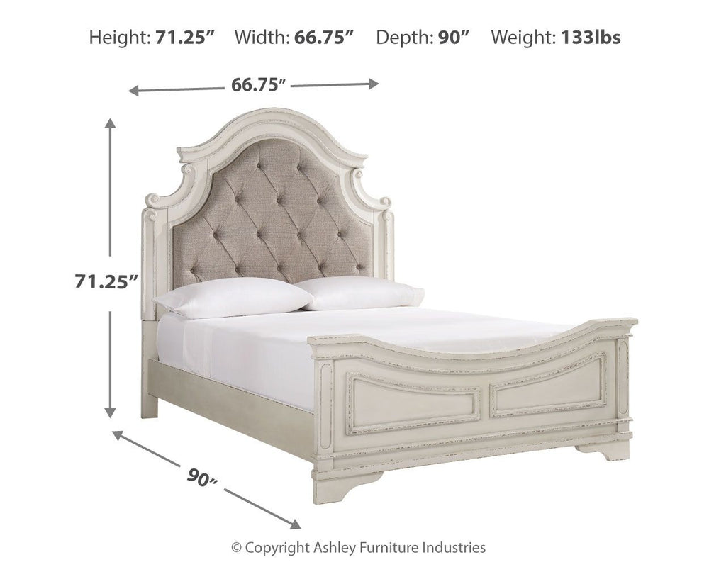 Realyn - Upholstered Panel Bed #queen