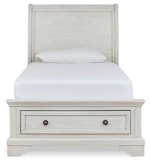 Robbinsdale - Sleigh Bed #twin #2storagedrawers