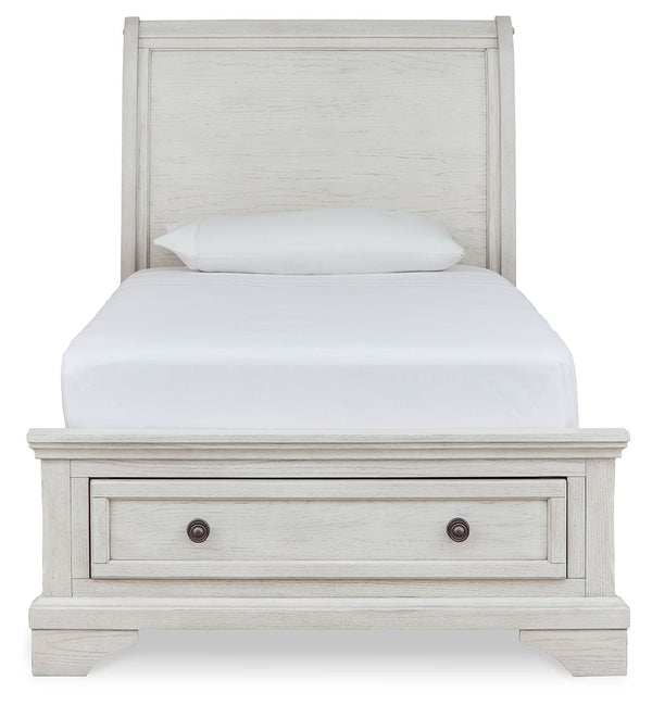 Robbinsdale - Sleigh Bed #twin #2storagedrawers