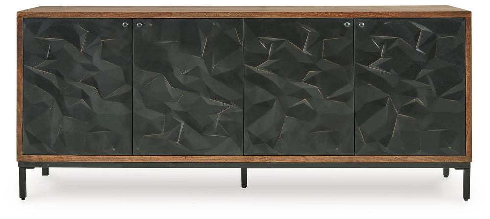 Dorannby - Gabinete decorativo - Negro/marrón