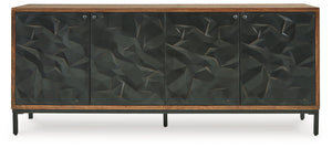 Dorannby - Gabinete decorativo - Negro/marrón