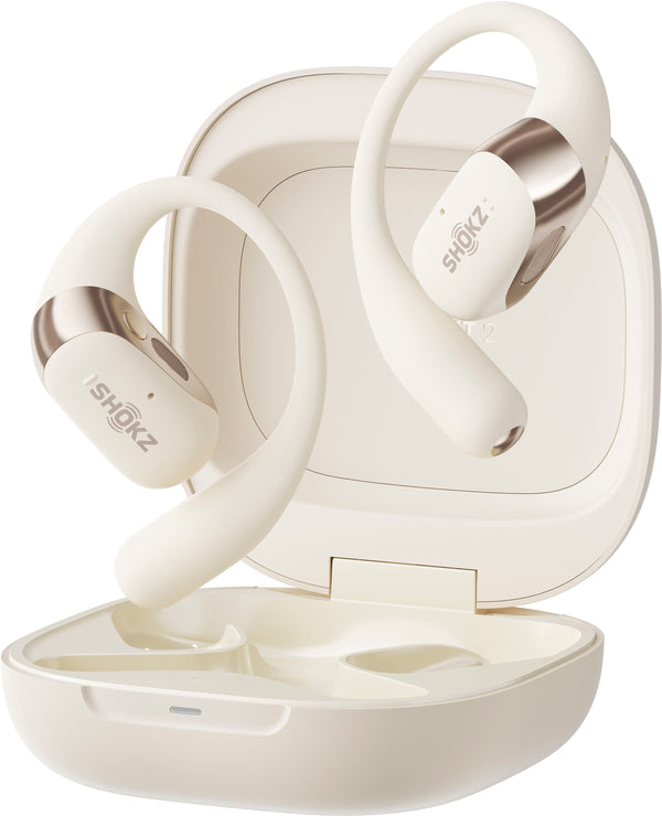 Shokz - OpenFit 2 Open-Ear True Wireless Earbuds - Beige