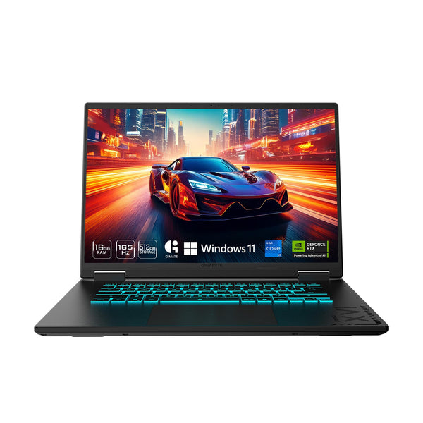 GIGABYTE - GAMING A16 - 16" 165Hz 1920x1200 WUXGA Intel Core i7-13620H - 512GB SSD - 16GB DDR5 RAM - GeForce RTX 4050 - Black Steel