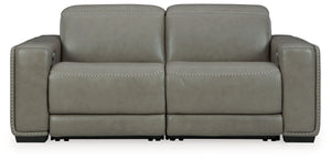 Correze - 2-Piece Power Reclining Sectional - Gray