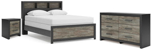 Broachmyn - Bookcase Bedroom Set #3pc.bed,dresser,nightstand