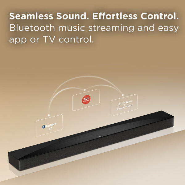 TCL - Q65H Q Class 5.1 Channel Soundbar with Dolby Atmos, Ray Danz Technology, and Wireless Subwoofer - Black