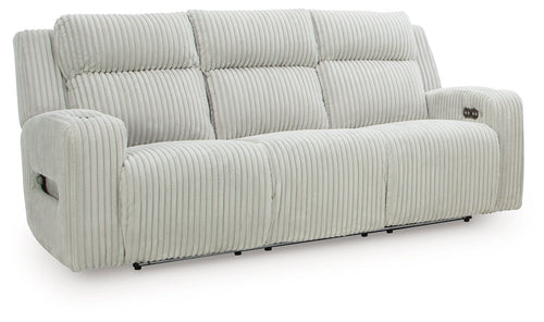 Forest Lake - Power Reclining Sofa With Adj Headrest #lightgray