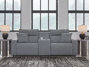 Modmax II - 3 Piece Reclining Sectional #darkgray #3pc.powerrecliningsectionalwithconsole