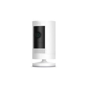 Ring - Outdoor Cam (Stick Up Cam) Indoor/Outdoor Wire Free 1080p Security Camera - White