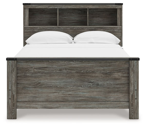 Frandern - Bookcase Panel Bed #none