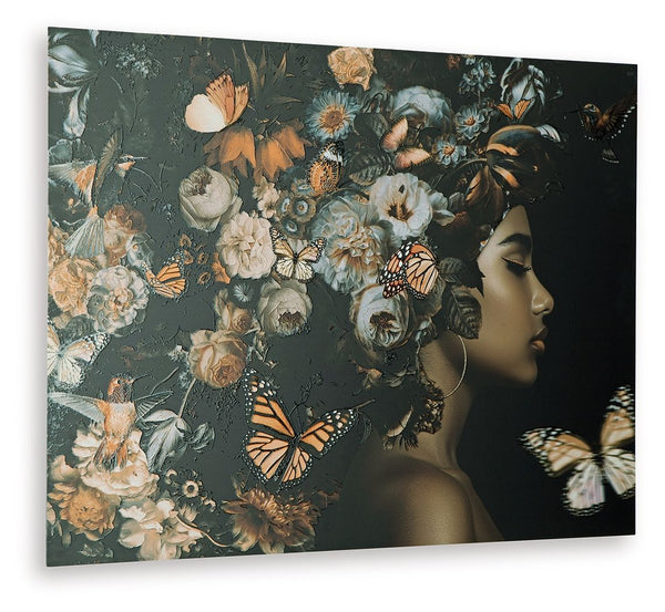 Valfer - Arte de pared - Naranja / Negro / Blanco