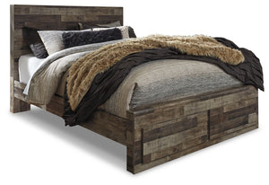 Derekson - Panel Bed #queen #2drawers
