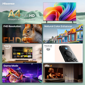 Hisense - 32" Class A4 Series LED Full HD 1080P Smart Fire TV (2025)