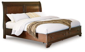 Trellington - Cama Queen Trineo con Almacenamiento - Marrón