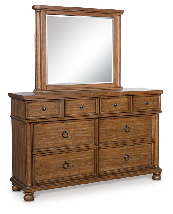 Rowlenstown - Dresser #lightbrown #dresser&mirror