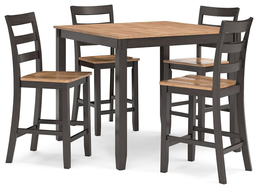 Gesthaven - Dining Room Counter Table Set #darkbrown