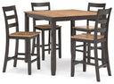 Gesthaven - Dining Room Counter Table Set #darkbrown