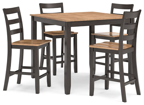 Gesthaven - Dining Room Counter Table Set #darkbrown