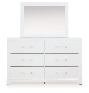 Maeling - Six Drawer Dresser #white #dresser&mirror