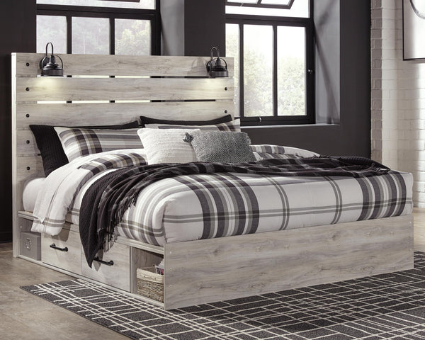 Cambeck - Panel Bed #king #4drawers