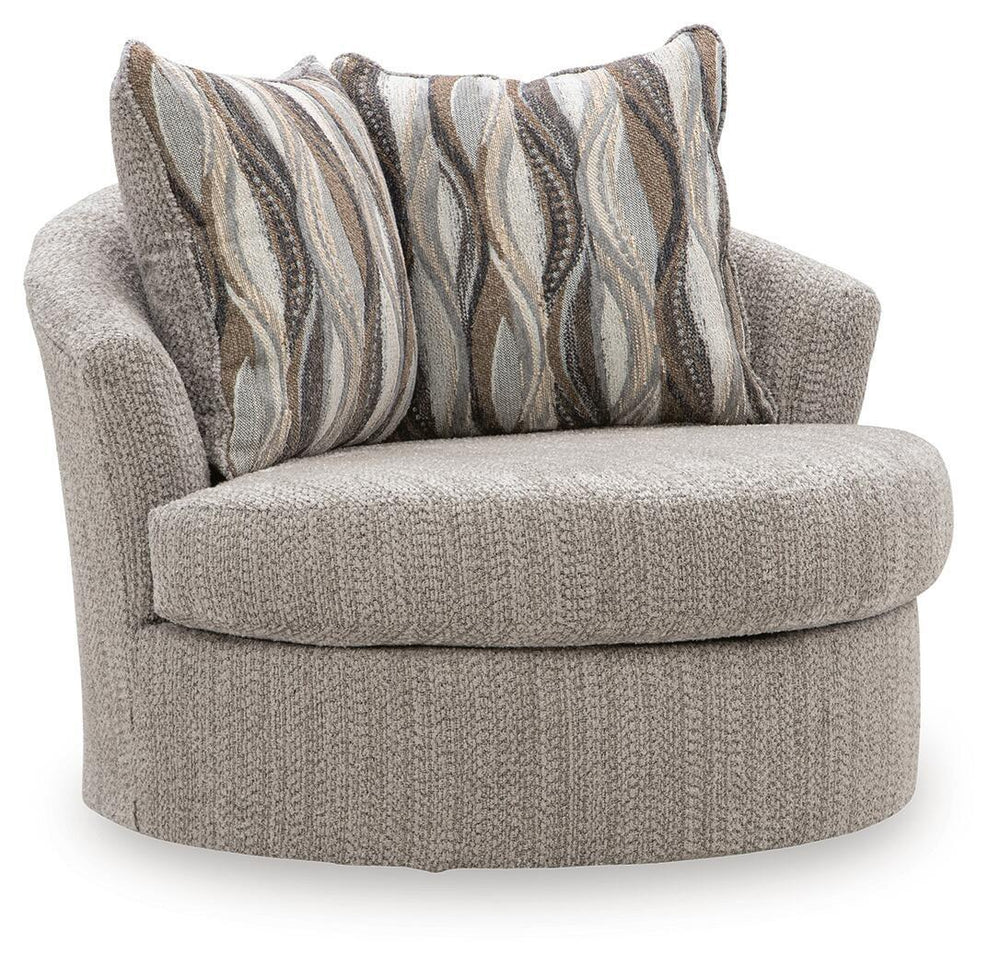 Lofwood - Swivel Accent Chair #gray