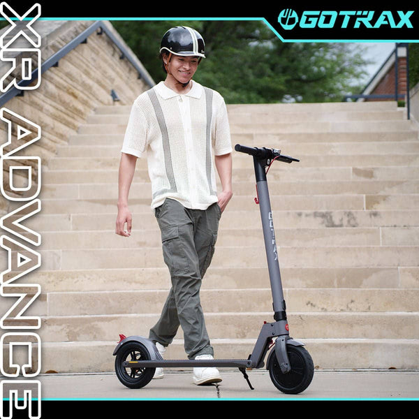 GoTrax - XR ADVANCE Lightweight Electric Scooter w/14mi Max Operating Range & 15.5mph Max Speed - Black