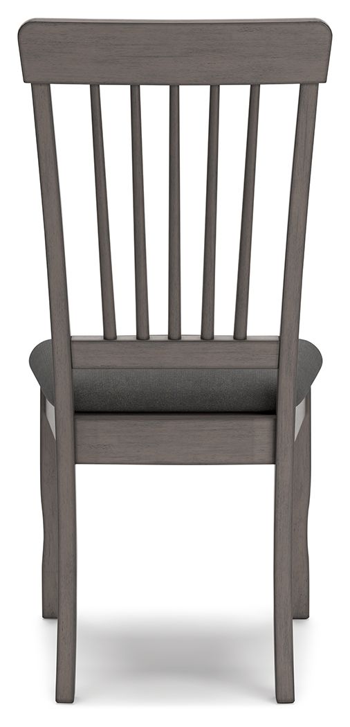 Shullden - Silla de comedor (Juego de 2) - Gris