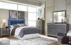 Lodanna - Upholstered Panel Bed #queen