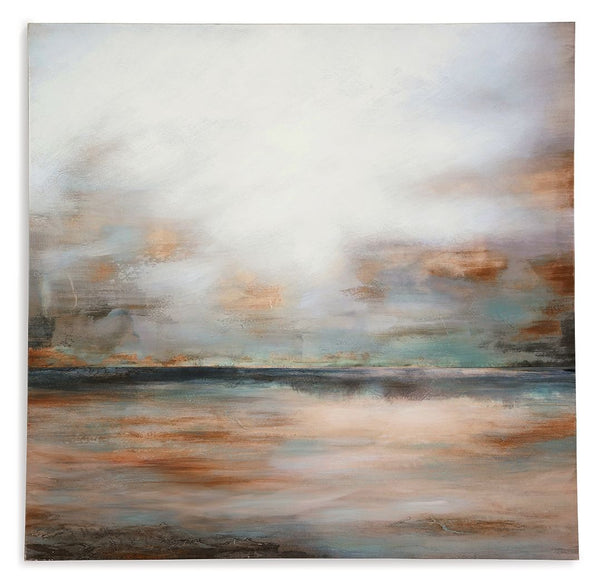 Weatheridge - Arte de pared - Gris / Oro