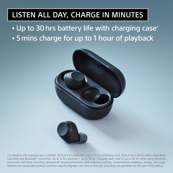 Sony - WF-C710N Truly Wireless Noise Cancelling Earbuds - White