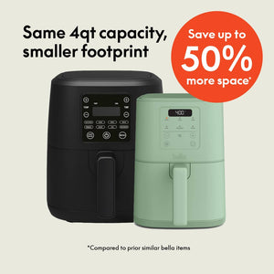 Bella - Fits-anywhere Kitchenware: 4-qt. Slim Air Fryer - Seaglass