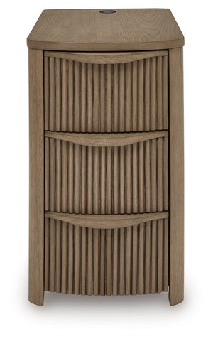 Camdill - Chair Side End Table #lightbrown