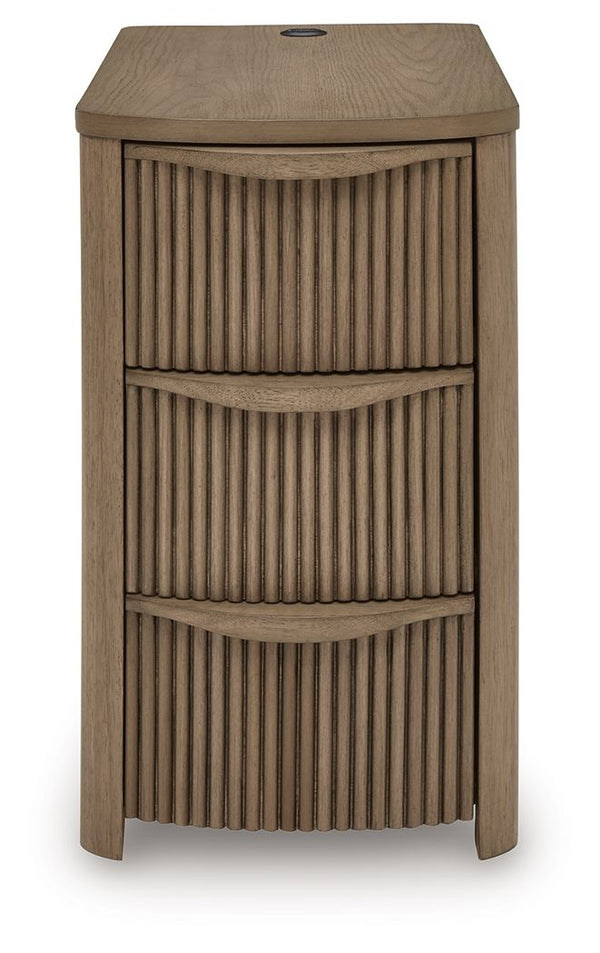 Camdill - Chair Side End Table #lightbrown