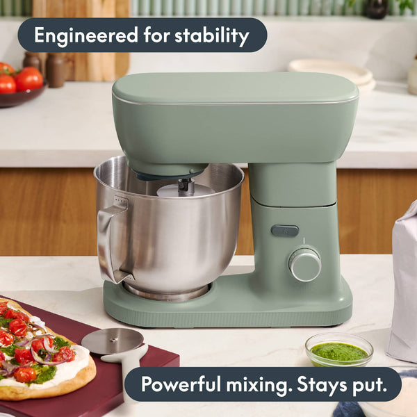 Bella - STIR 5.3-qt. Tilt-Head Stand Mixer - Denim