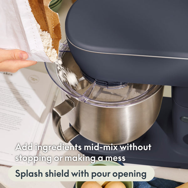 Bella - STIR 5.3-qt. Tilt-Head Stand Mixer - Denim