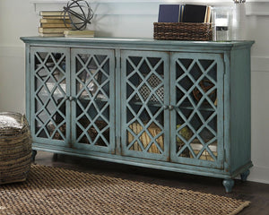 Mirimyn - Mueble auxiliar - Acabado antiguo - Verde azulado antiguo