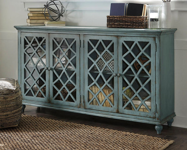 Mirimyn - Mueble auxiliar - Acabado antiguo - Verde azulado antiguo