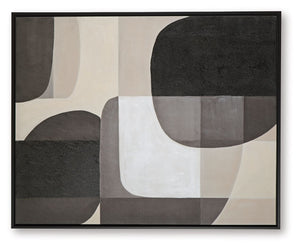 Kesleigh - Arte de pared - Blanco / Negro