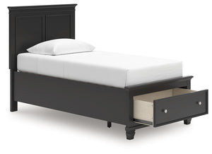 Lanolee - Panel Bed #twin #1drawer