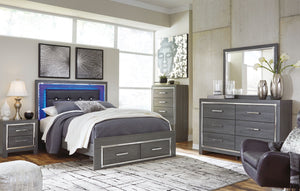 Lodanna - Panel Bed #queen #2drawers