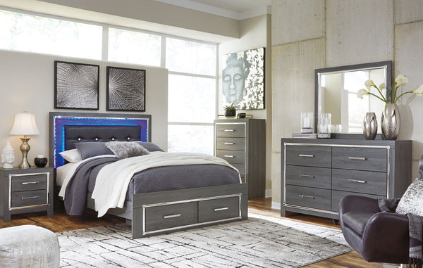 Lodanna - Panel Bed #queen #2drawers