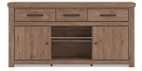 Garistyn - LG TV Stand With Fireplace Option #73"wx17"dx37"h