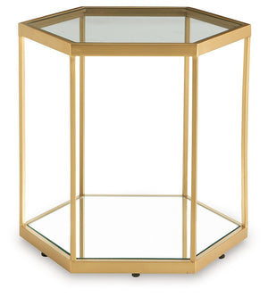 Veerwick - Mesa de centro Accent - Acabado dorado