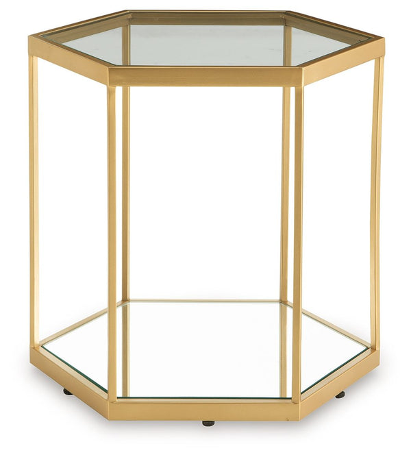 Veerwick - Mesa de centro Accent - Acabado dorado
