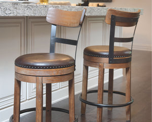 Pinnadel - Swivel Barstool #19''wx19''dx37''h